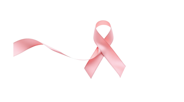 Pink Ribbon Awareness Campaign: Elegant, Hopeful, and Symbolic Satin Ribbon on Black Background