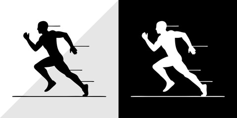 runners vector illustration