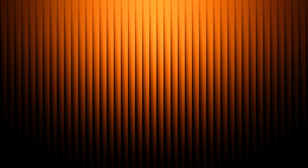 Warm orange and red vertical stripes illuminated by a spotlight creating a dramatic gradient background
