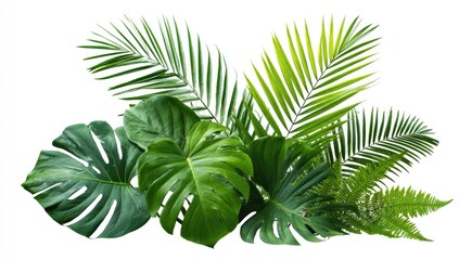 Lush tropical foliage arrangement (2)