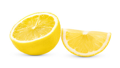 lemon isolated on transparent png ( image from camera)