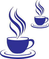 Steaming Coffee Cup Vector Art