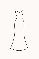  dress isolated on white