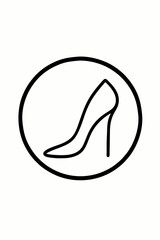 vector illustration of a pair of female shoes