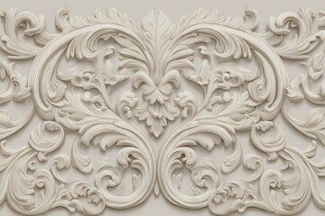 Ornate Decorative Panel With Detailed Floral Motifs
