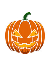 halloween pumpkin isolated on white