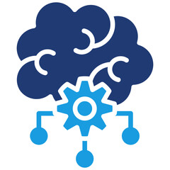 Deep Learning Artificial Intelligence Brain Icon