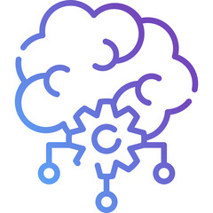 Deep Learning Artificial Intelligence Brain Icon