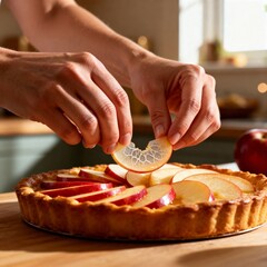 섬세한손길로만드는황금사과타르트