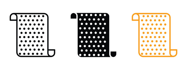 Sand paper icon vector. data, planning, and organization symbol. vector illustration.