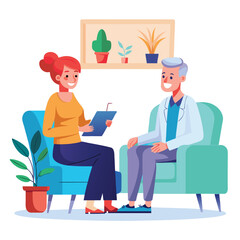 doctor and patient in hospital