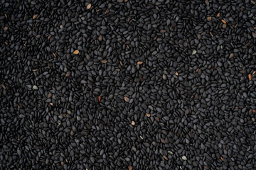 黒ごま（生ごま）のクローズアップ