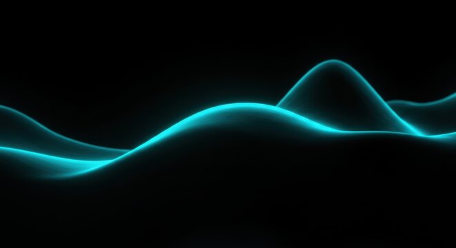 Wave Neon Green Abstract Bacground - Powered by Adobe