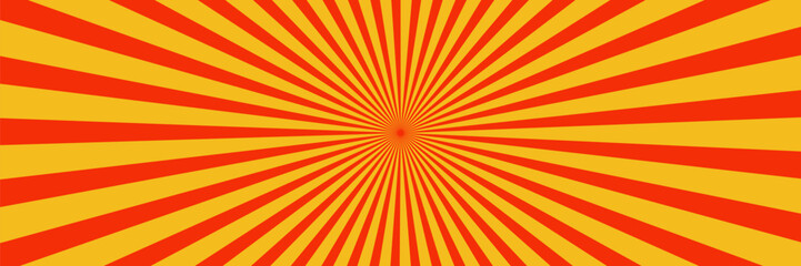 Autumn color sun rays background. Abstract orange sun rays design wallpaper. Colorful swirling lines for templates. presentation, web, cover, flayer, simple design