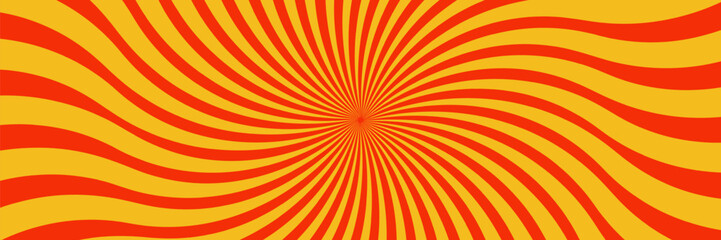 Autumn color sun rays background. Abstract orange sun rays design wallpaper. Colorful swirling lines for templates. modern vector illustrator, website, textures,