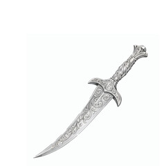 Ornamental Silver Dagger