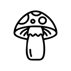 Stylized Mushroom Outline