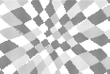 Fototapeta premium Black and white gradient seamless pattern 