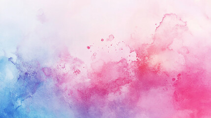 Obraz premium Dreamy Watercolor Background in Pink and Blue