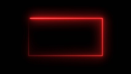 Abstract shape line neon bright 4k illustration.