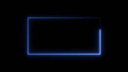 Fototapeta premium Abstract shape line neon bright 4k illustration.
