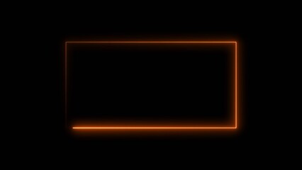 Abstract shape line neon bright 4k illustration.