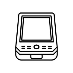 palmpilot icon isolated on white