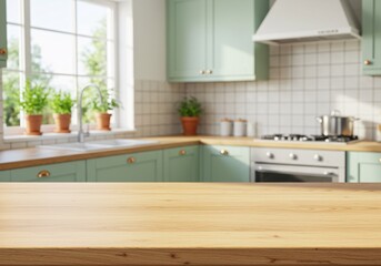 Modern Kitchen Countertop Background