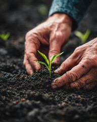 Growth and Careful Hands in Fertile Earth