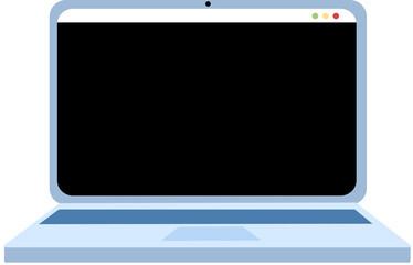 Sleek Laptop Illustration for Modern Designs and Digital Projects