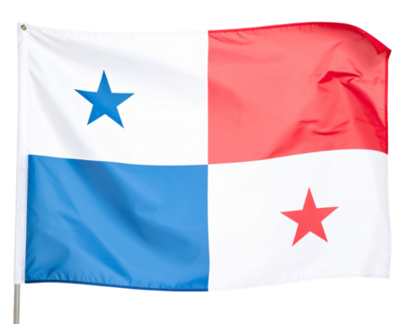 Flag of Panama Isolated on transparent or white background