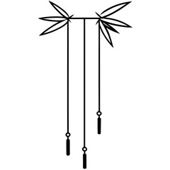 vector illustration of a decorative bow