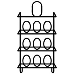 set of furniture and shelves