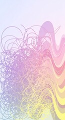 An illustration of organizing complex ideas, with a chaotic brainstorm of lines leading to a clear and simple conclusion, a great for a creative thinking workshop Creativity