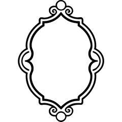 decorative frame with floral ornament