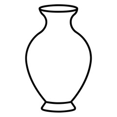 vase on white background