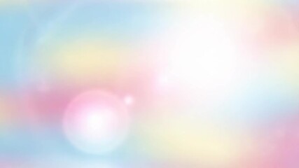 Pastel rainbow gradient background with soft blurred light spots, colorful abstract design. - Powered by Adobe