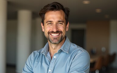 Smiling Mature Man. High quality