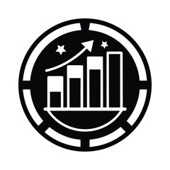 business graph icon vector
