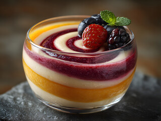 dessert swirl fruit accent modern 