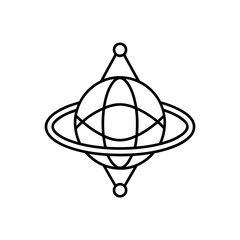 plasmonic device icon isolated on white