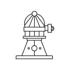 michelson interferometer icon isolated on white