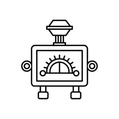 autocorrelator icon isolated on white