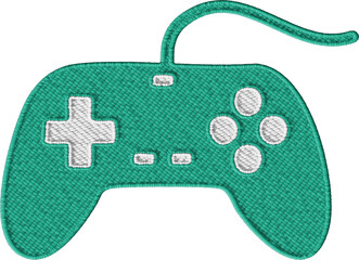 Colorful Embroidered Controller Patch