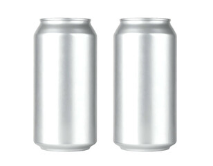 Two blank aluminum beverage cans (1)
