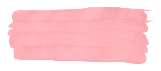 Abstract pink watercolor background. Hand drawn artistic style. Isolated on transparent background.