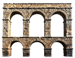 Ancient stone archway facade with multiple openings (1)