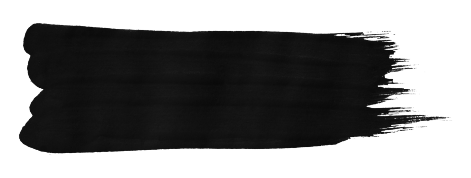 Abstract black watercolor background. Hand drawn artistic style. Isolated on transparent background.