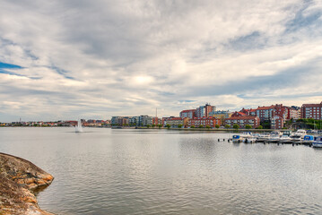 Obraz premium Karlskrona is a city located in the Blekinge Plan, Sweden, in the Blekinge archipelago.