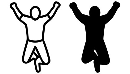 A silhouette of a woman's hand in an action pose, perfect for sports or dance illustrations